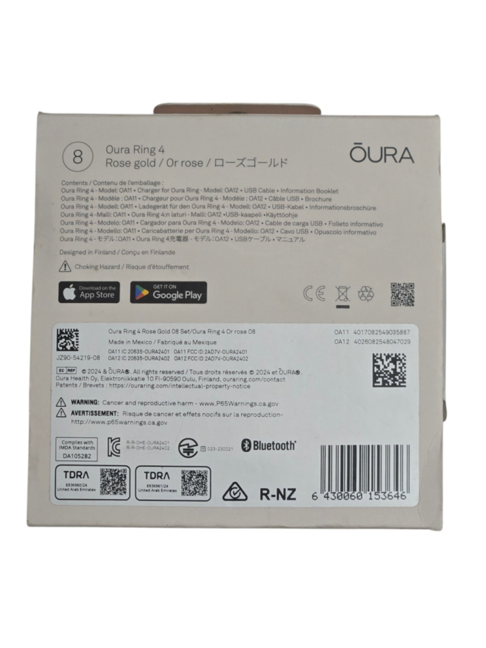 New Oura Ring 4 - Rose Gold - Size 8 - Brand New In Box (NIB) - Picture 2 of 4